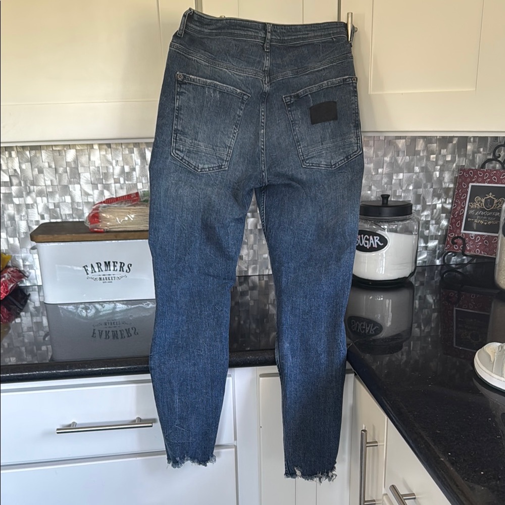 Zara brand worn styled Jeans